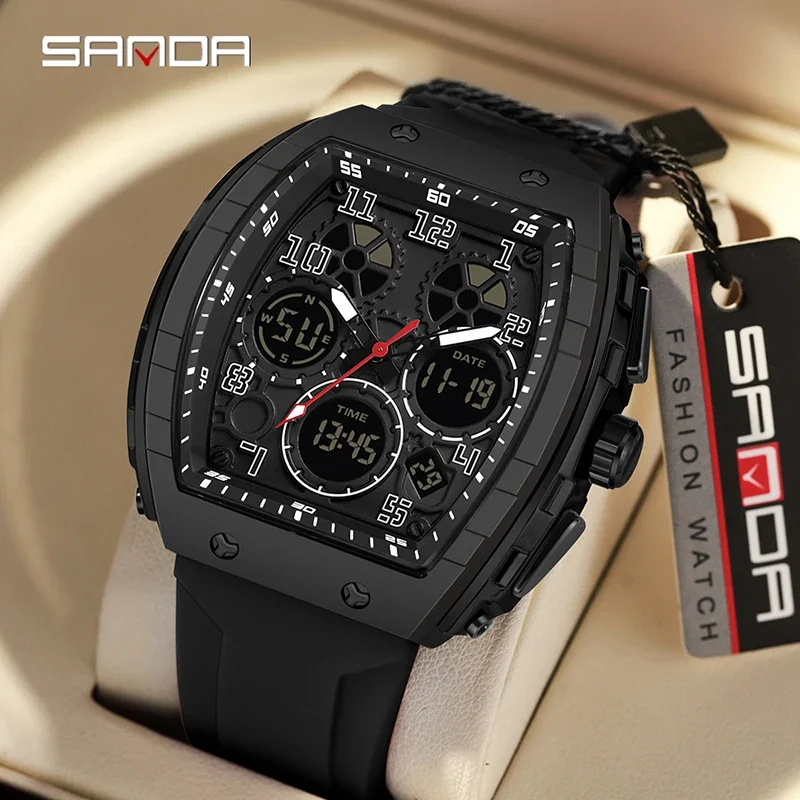 SANDA 6157 New Fashion Men's E - Rubber Strap Diver review and price