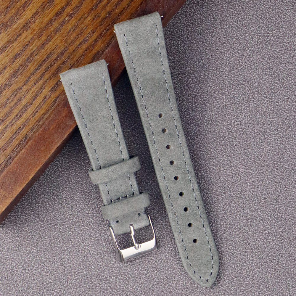 Premium Leather Suede Watch St - Suede Strap Watch review and price