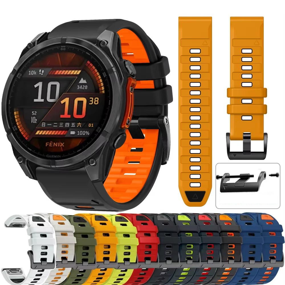 QuickFit 26mm 22mm Silicone Wa - Silicone Watch Band 22Mm review and price