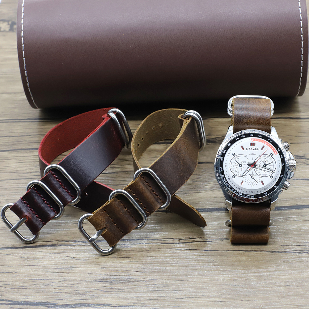 Genuine Leather Watch Band 18m - Suede Strap Watch review and price