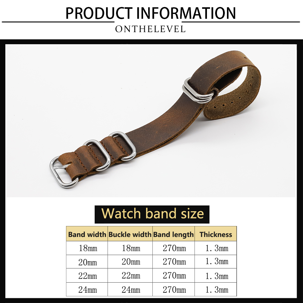 Genuine Leather Watch Band 18m - Suede Strap Watch review and price