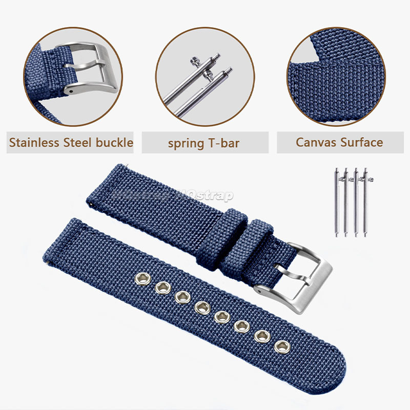 Nylon Strap 18mm 20mm 22mm Ban - Nato Strap Nylon review and price