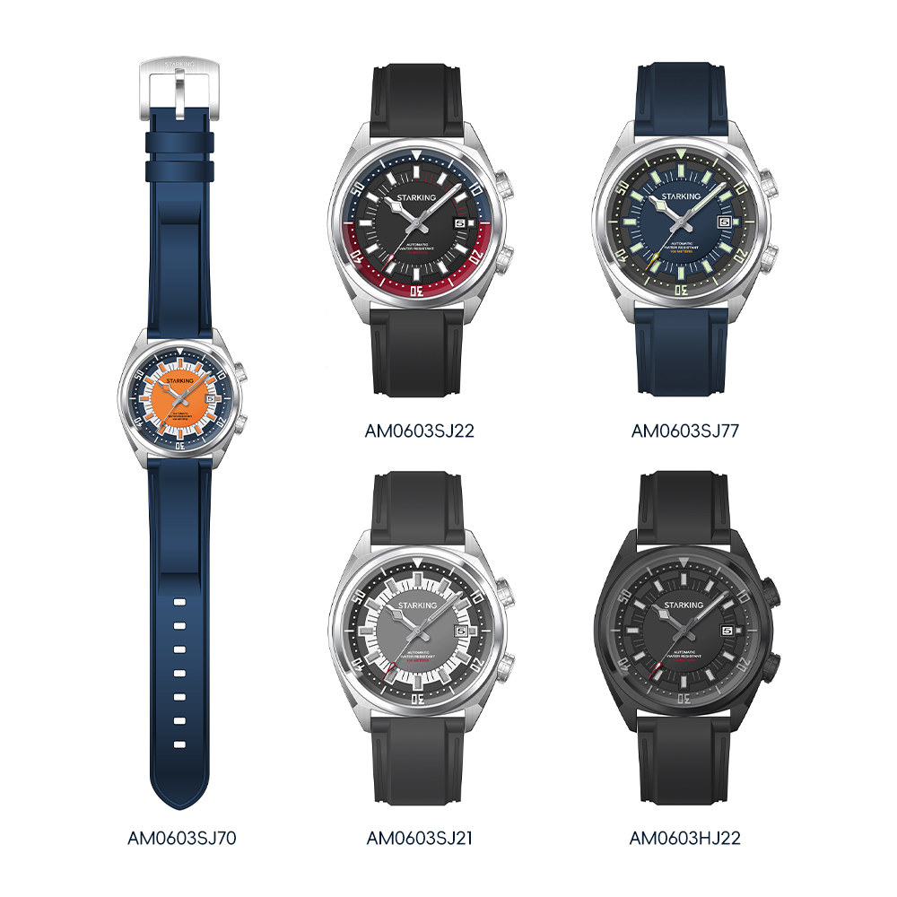 STARKING Men's Automatic 8215  - Rubber Strap Diver review and price