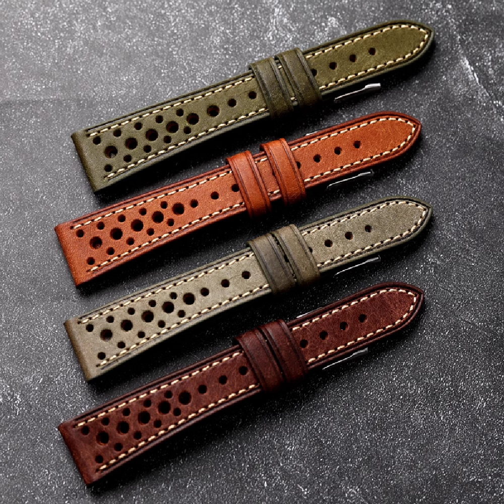 18 19 20 21 22mm Cowhide Watch - Suede Strap Watch review and price
