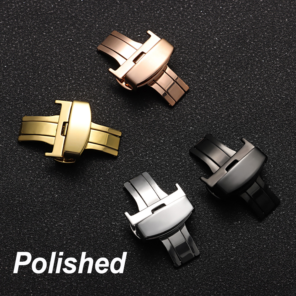 10/12/14/16/18/20/22mm Polishe - Butterfly Clasp Deployant review and price