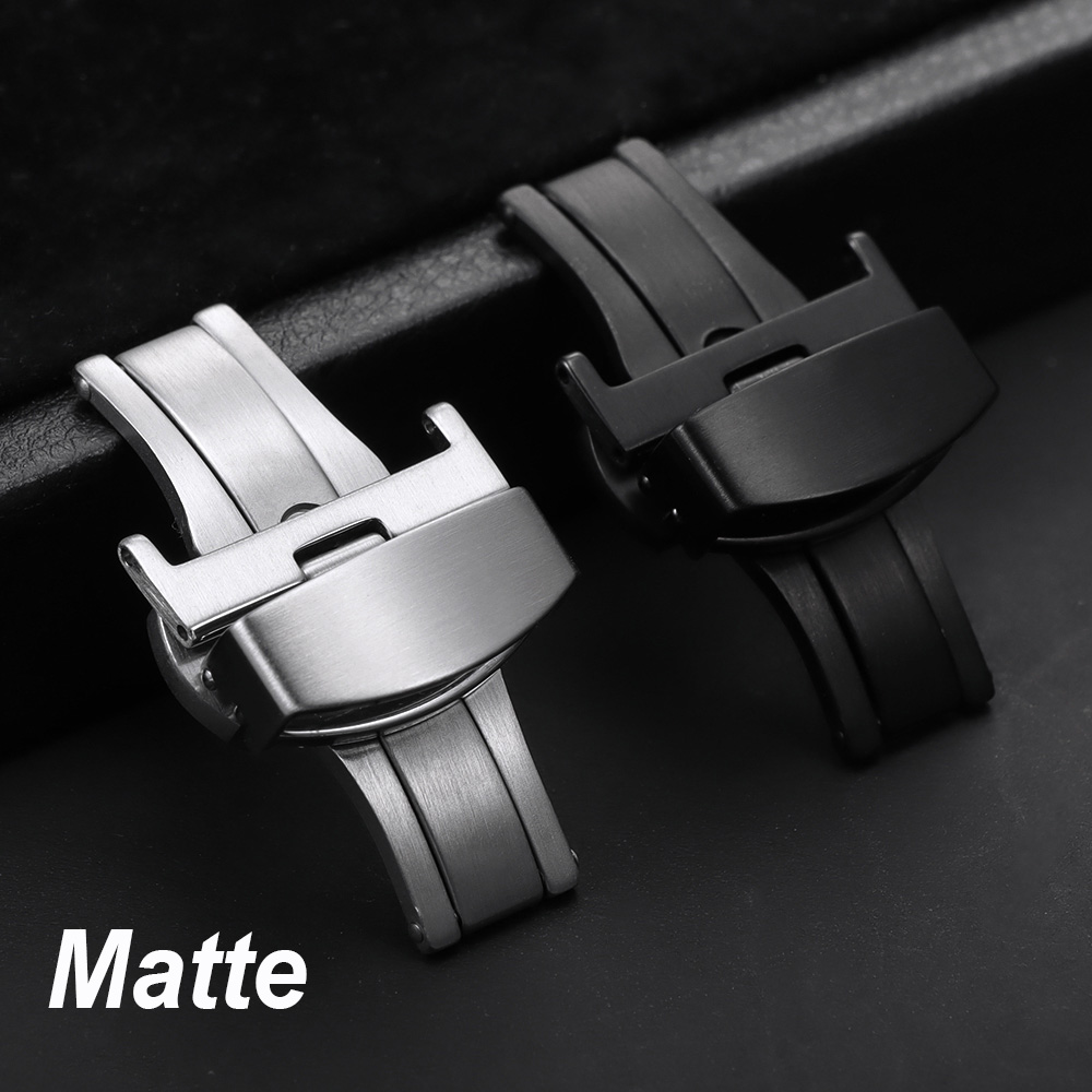 10/12/14/16/18/20/22mm Polishe - Butterfly Clasp Deployant review and price