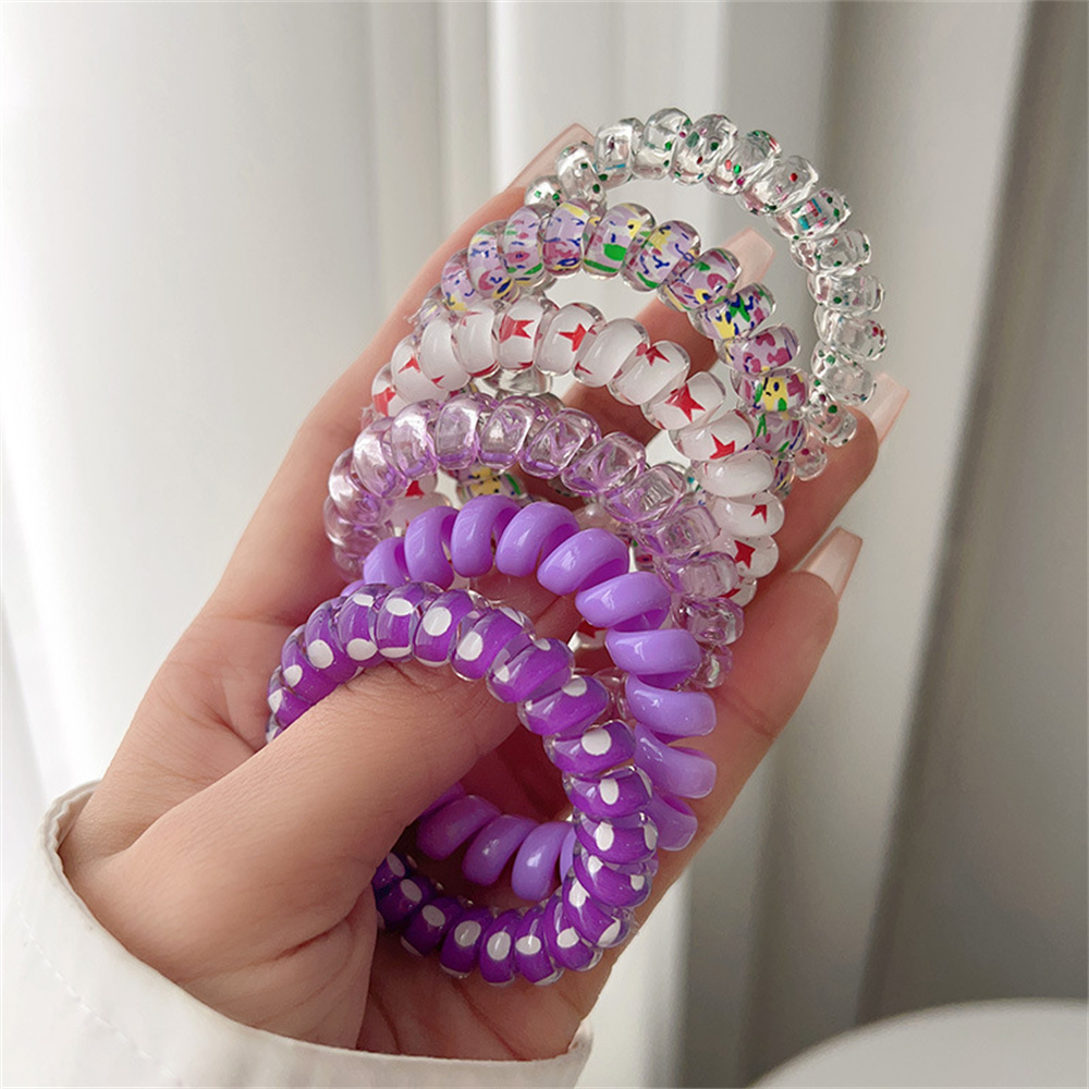 6pcs Sweet Cute Colorful Spira - Silicone Band Women review and price