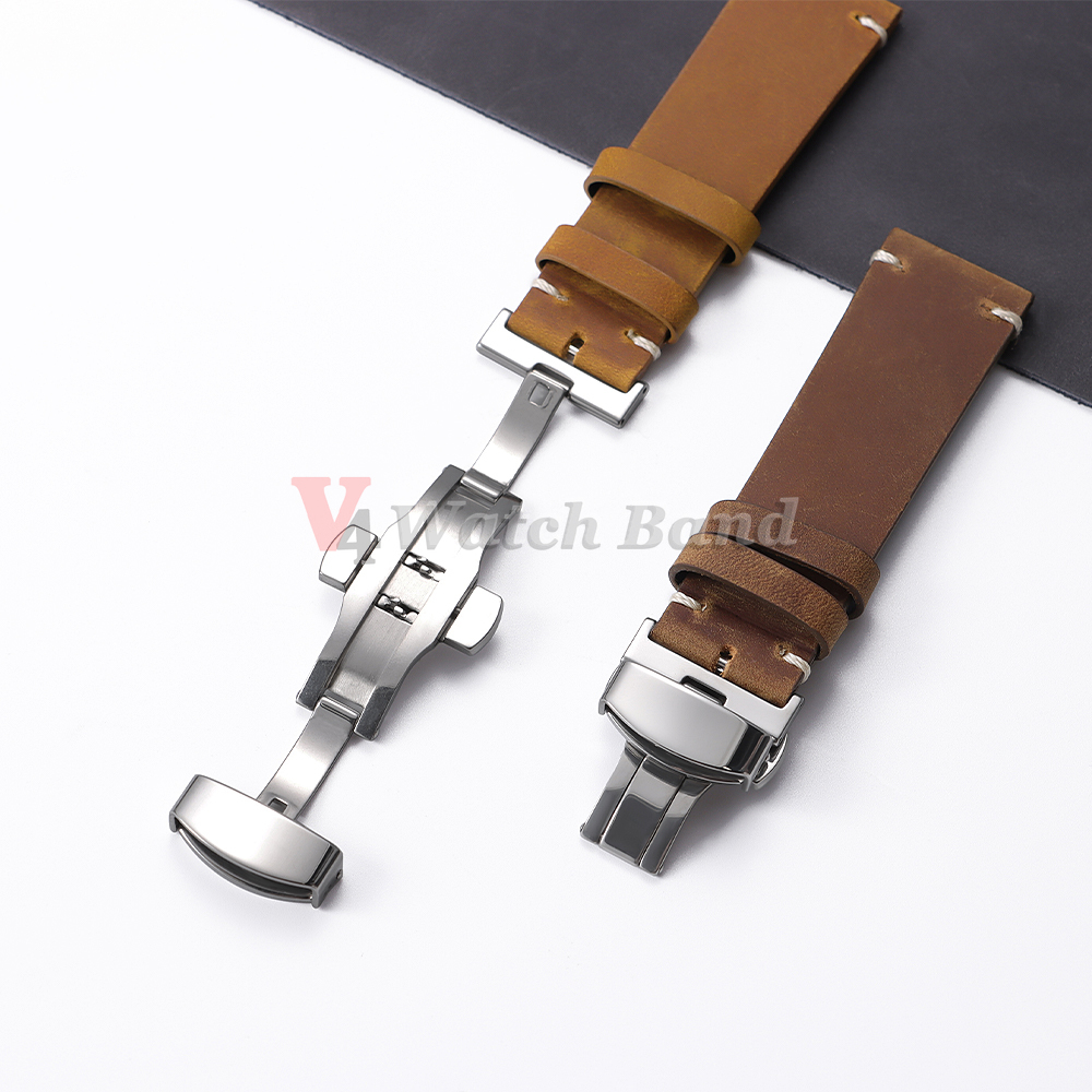 Polished Matte Double Button W - Butterfly Clasp Deployant review and price