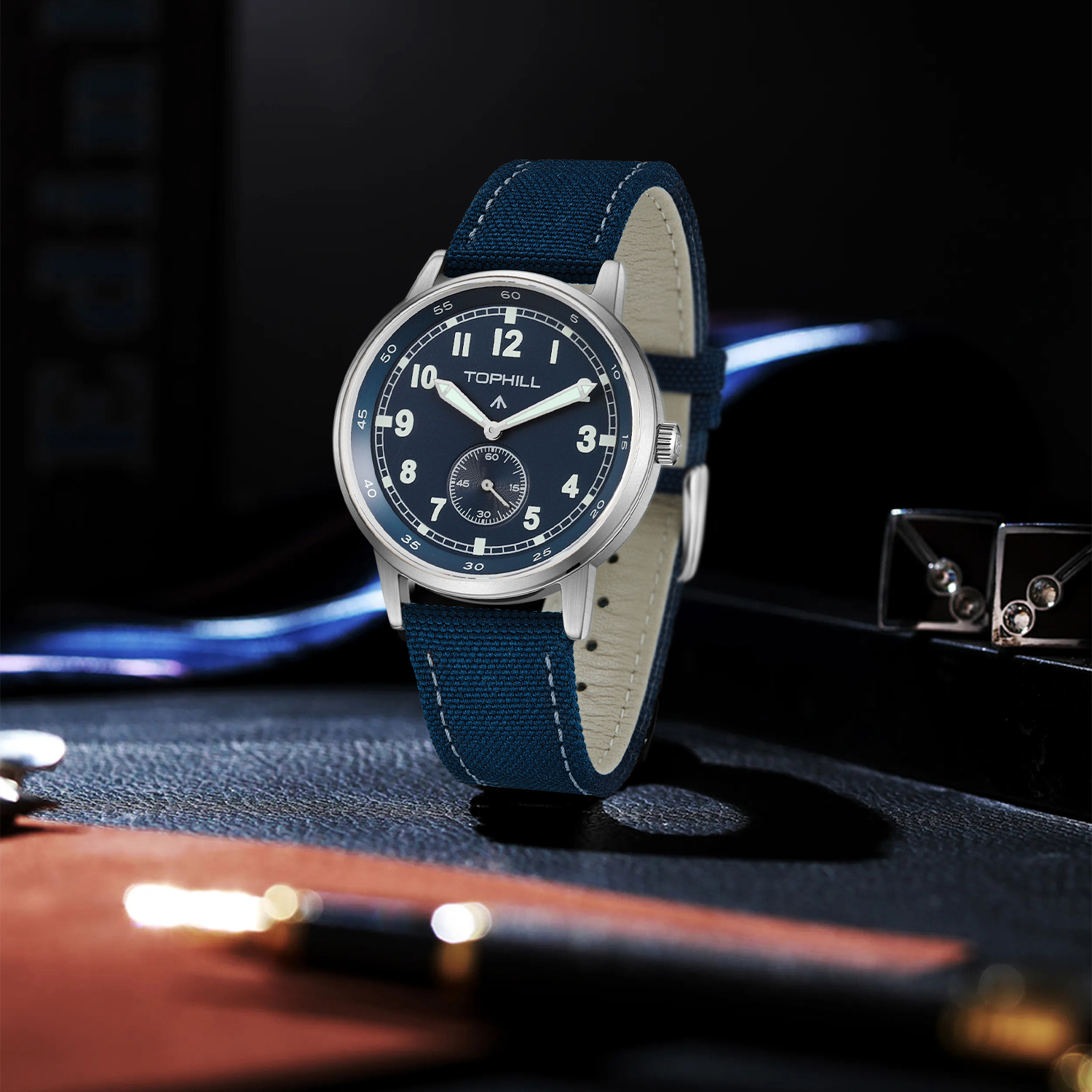 2025 New TOPHILL TW099G 40mm B - Canvas Strap Watch review and price