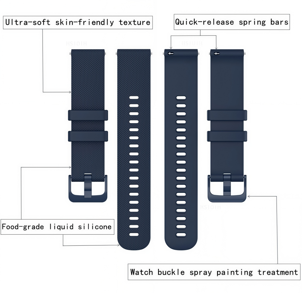 Silicone Quick Release Wristba - Silicone Watch Band 22Mm review and price