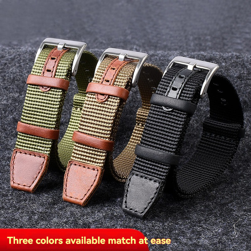 NATO vintage nylon parquet lea - Tropic Strap Vintage review and price