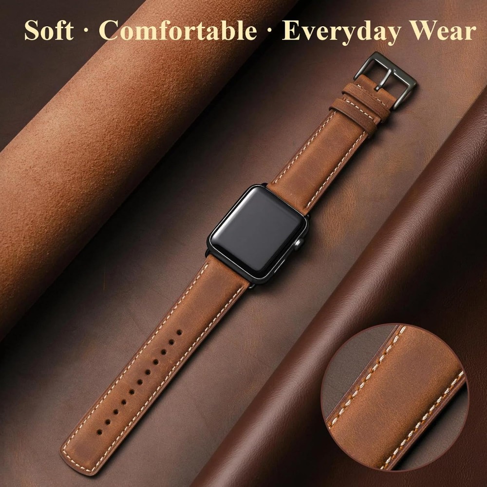 Top Grain Leather Band Compati - Leather Watch Band Men review and price