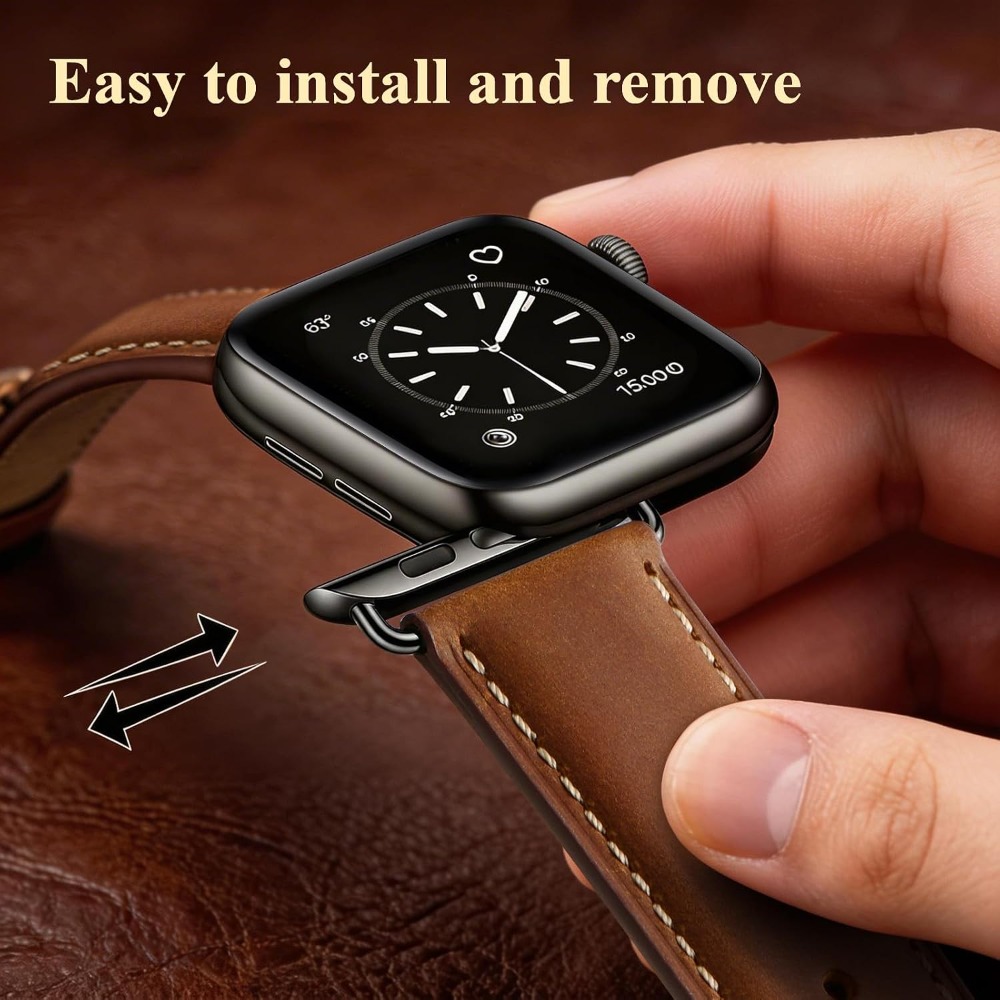 Top Grain Leather Band Compati - Leather Watch Band Men review and price