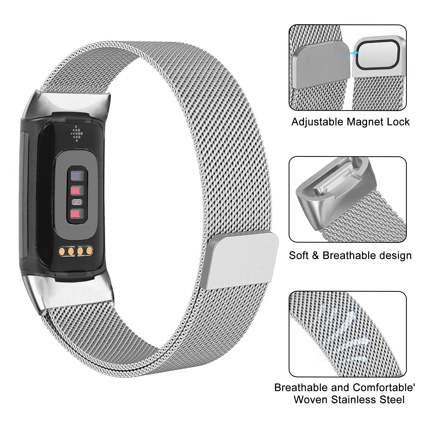 Milanese loop For fitbit charg - Milanese Loop Magnetic review and price