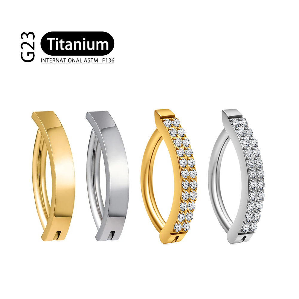 G23 Titanium Piercing 14G Doub - Curved Spring Bar review and price