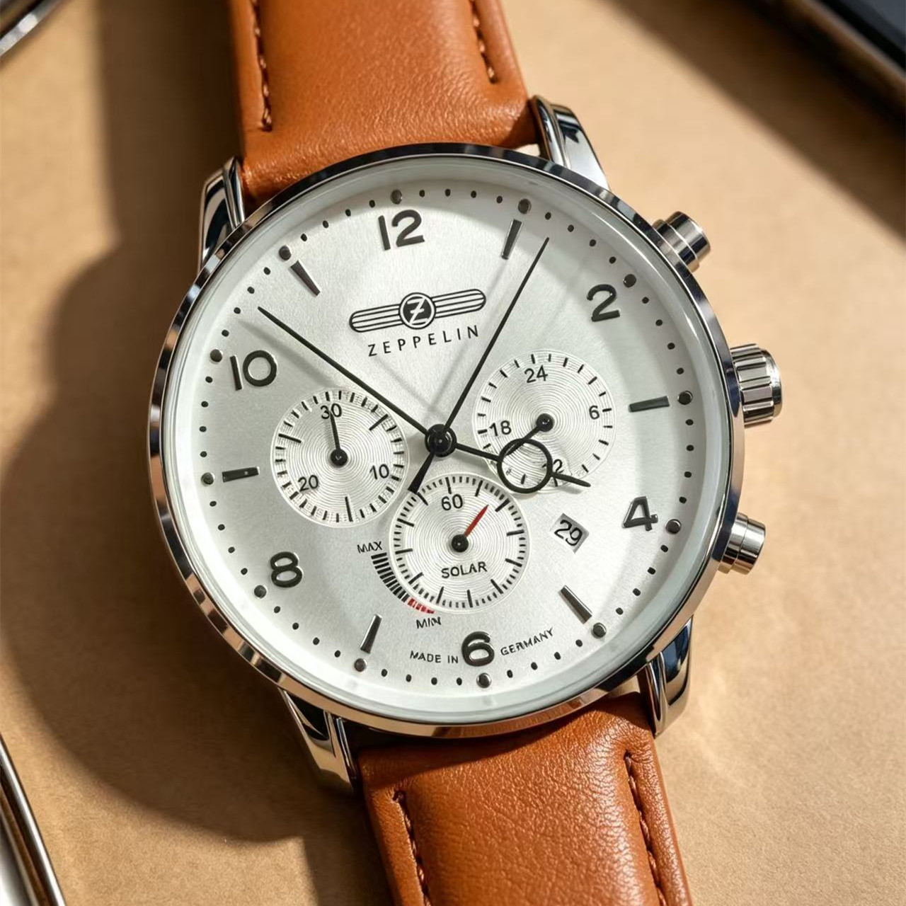 Zeppelin Airship Automatic Dat - Leather Watch Band Men review and price