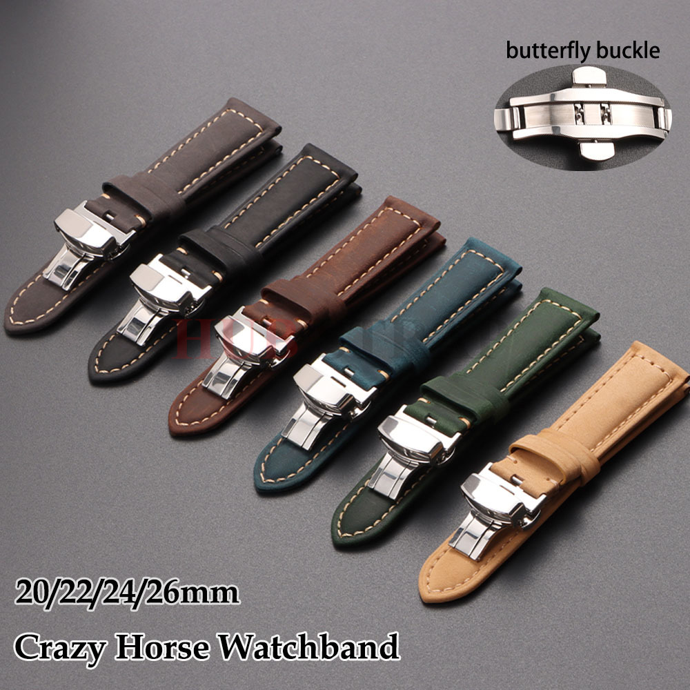 20mm 22mm 24mm 26mm Genuine Ca - Suede Strap Watch review and price