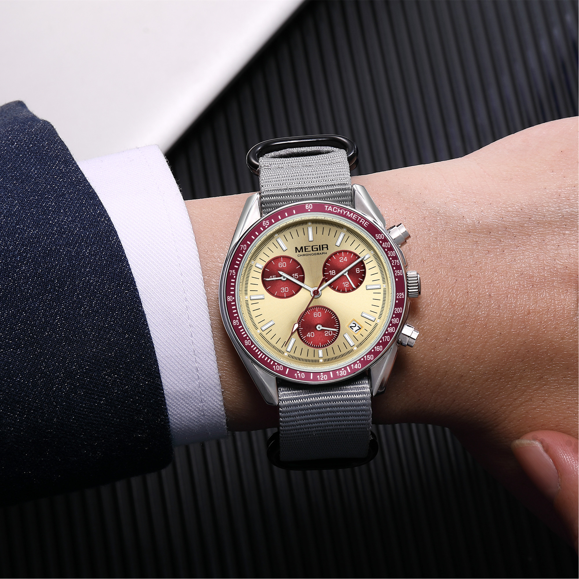MEGIR Chronograph Canvas Strap - Canvas Strap Watch review and price