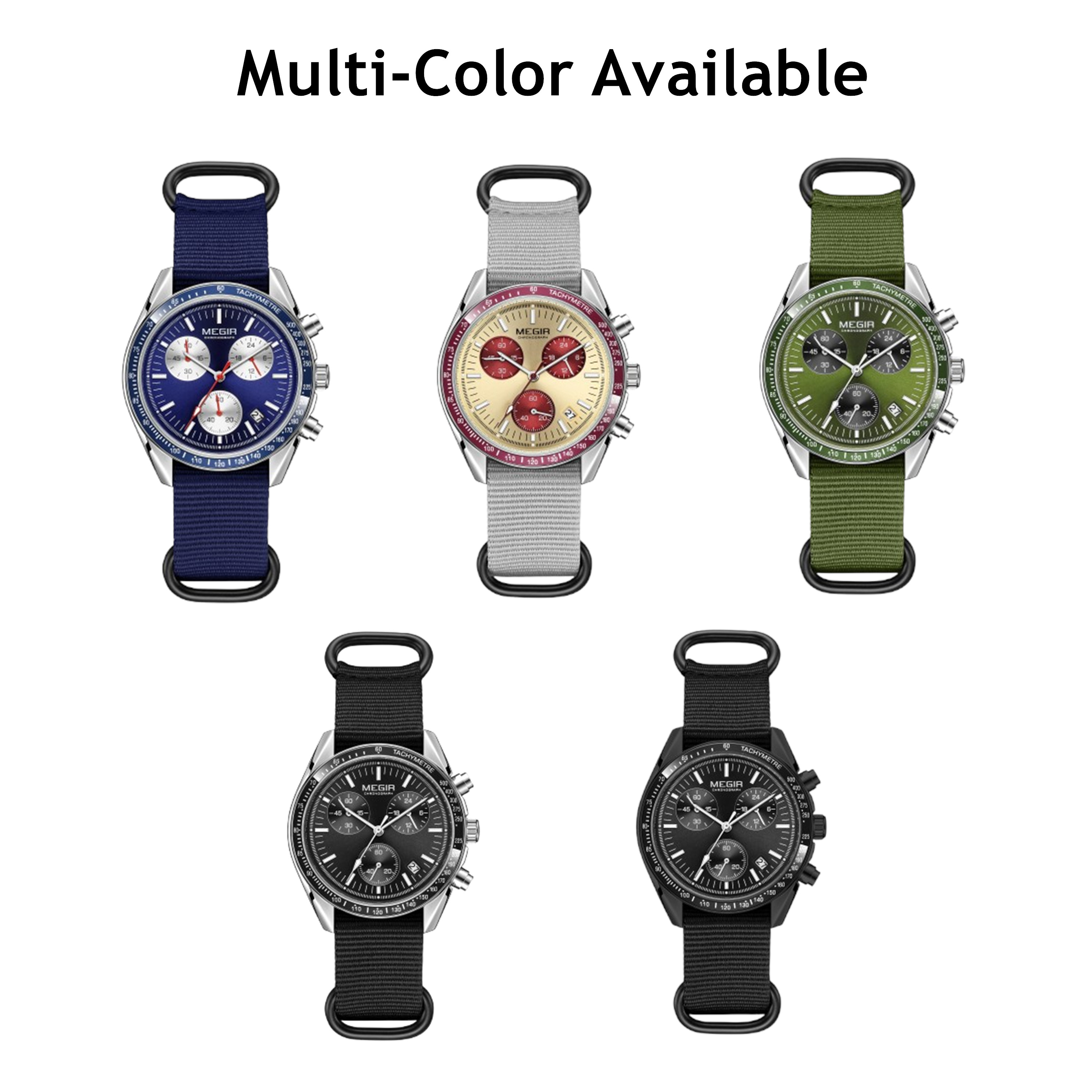 MEGIR Chronograph Canvas Strap - Canvas Strap Watch review and price