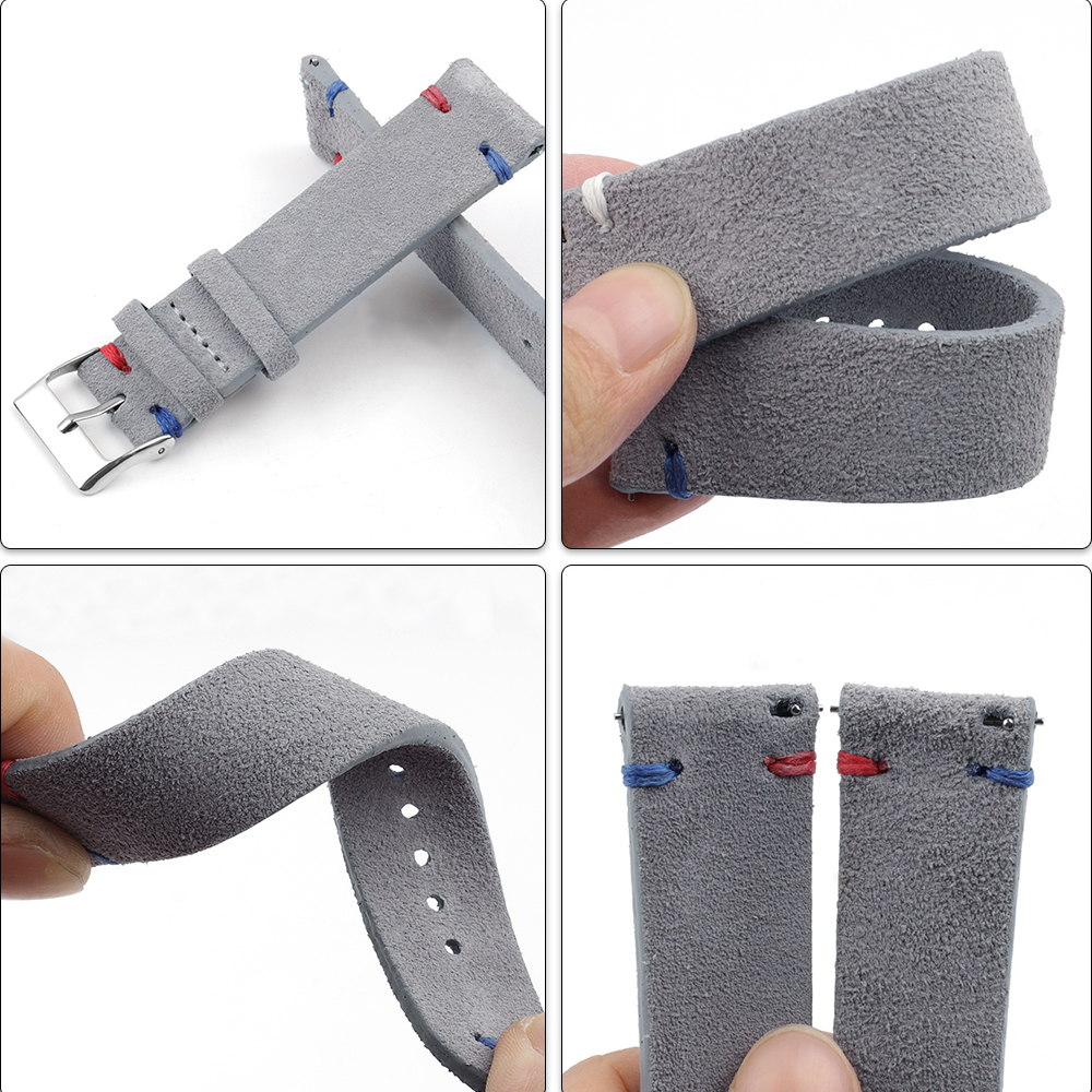 High Quality Vintage Suede Lea - Suede Strap Watch review and price