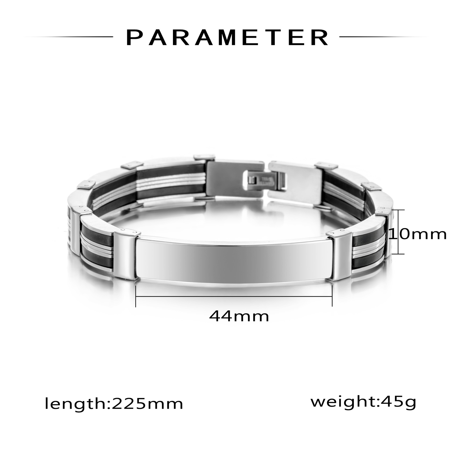 Punk Custom TEXT Name Men Stai - Silicone Band Women review and price