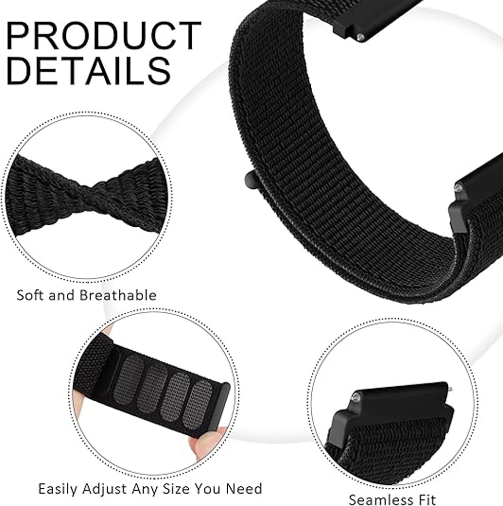 Nylon Breathable Loop Watchban - Sport Loop Velcro review and price