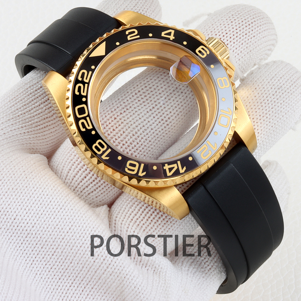 40mm Diver Watch Case for SUB  - Rubber Strap Diver review and price