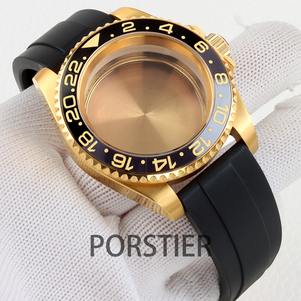 40mm Diver Watch Case for SUB  - Rubber Strap Diver review and price
