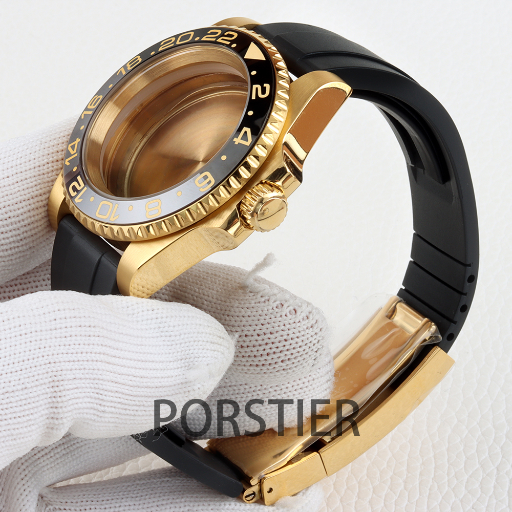 40mm Diver Watch Case for SUB  - Rubber Strap Diver review and price