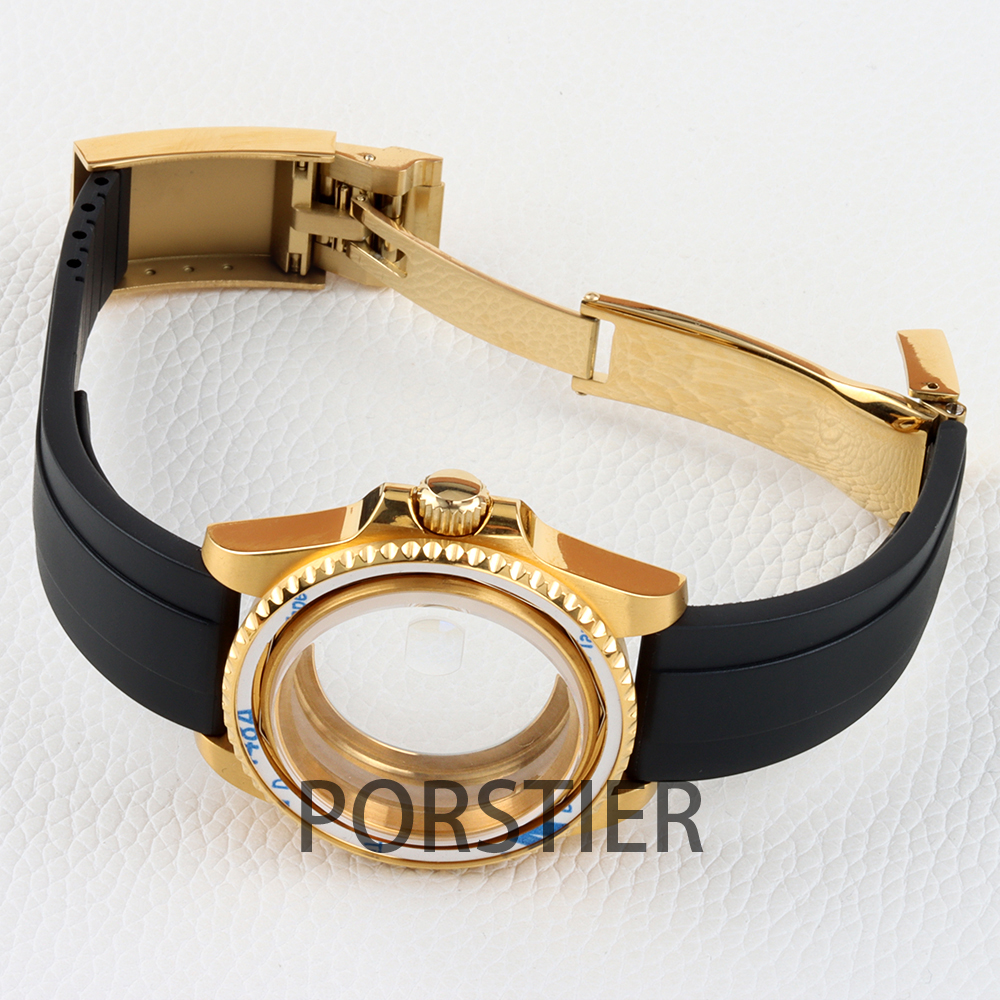 40mm Diver Watch Case for SUB  - Rubber Strap Diver review and price