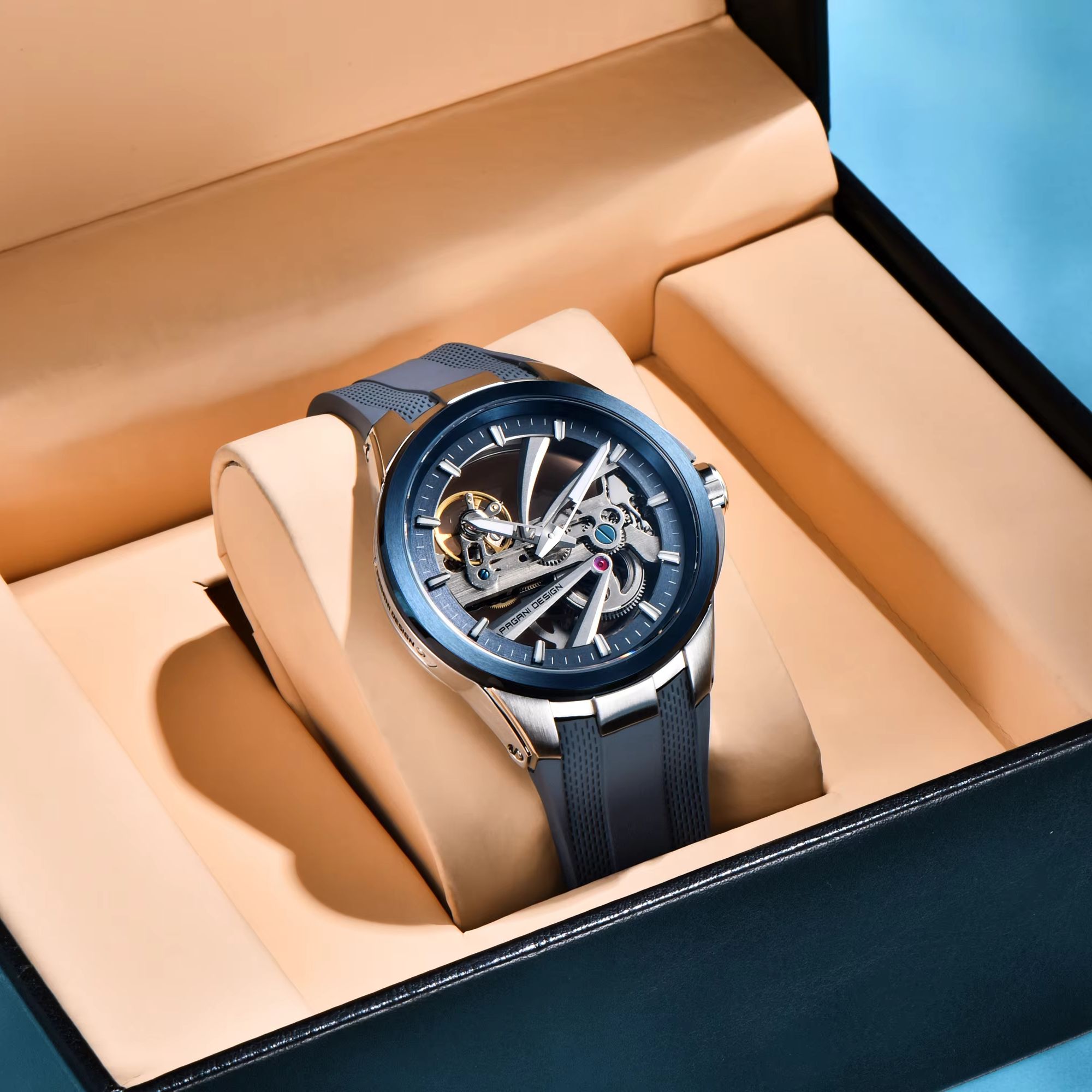 PAGANI DESIGN Men Trendy Mecha - Rubber Strap Diver review and price