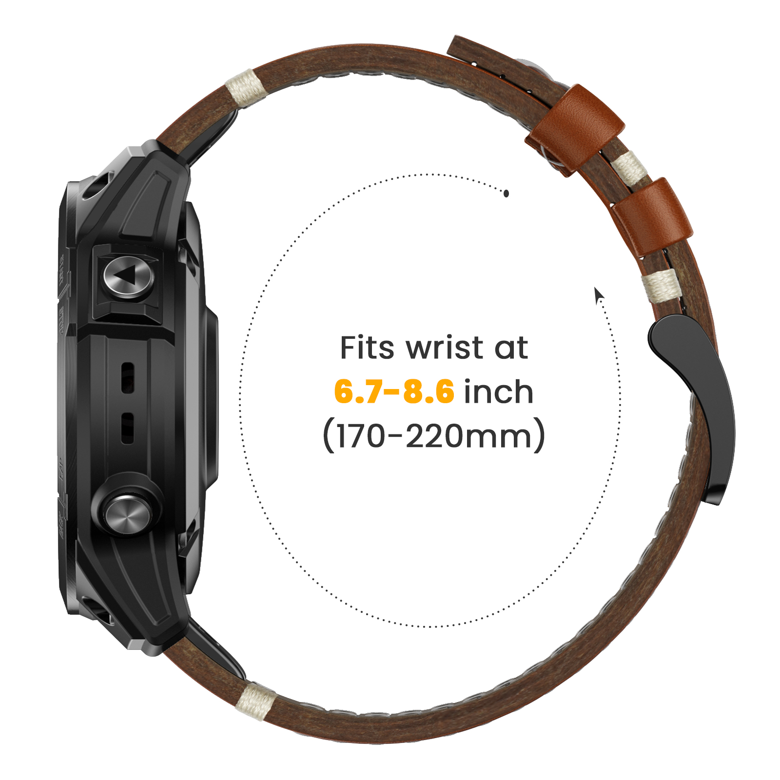 22 26mm Genuine Leather Strap  - Leather Strap Quick Release review and price