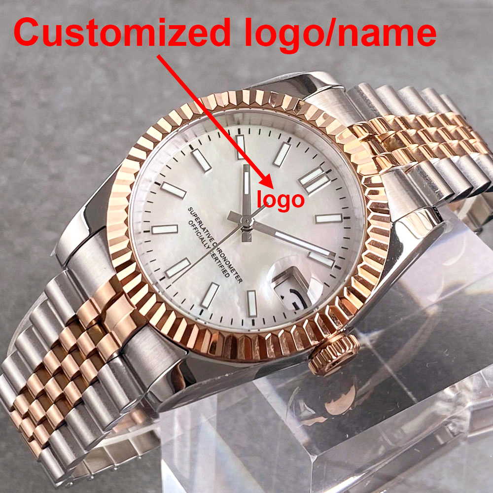 Customized Two Tone Rose Gold  - Stainless Bracelet Diver review and price