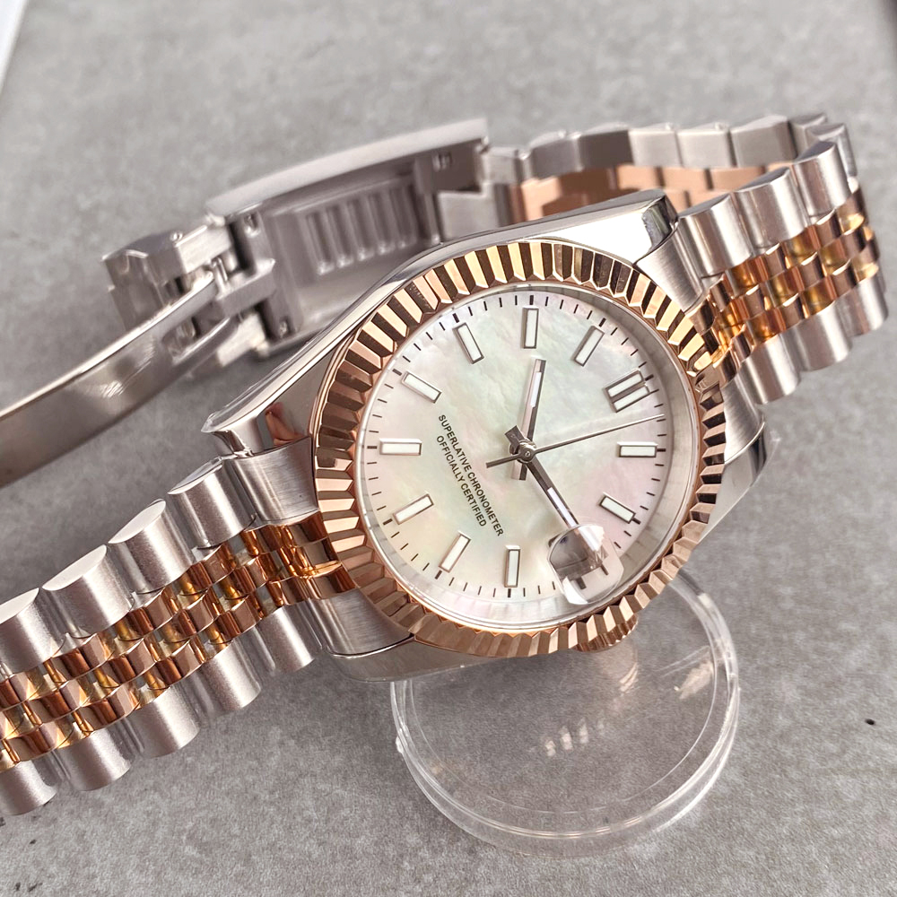 Customized Two Tone Rose Gold  - Stainless Bracelet Diver review and price