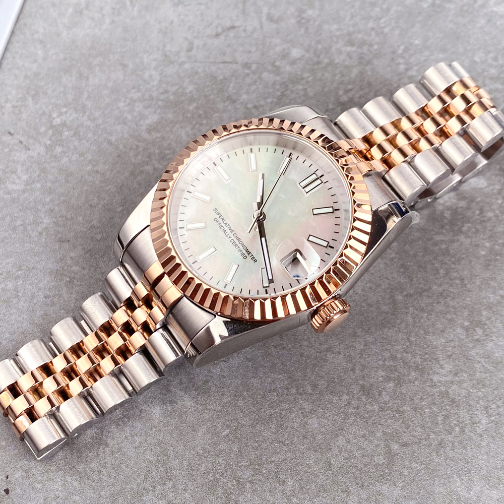 Customized Two Tone Rose Gold  - Stainless Bracelet Diver review and price