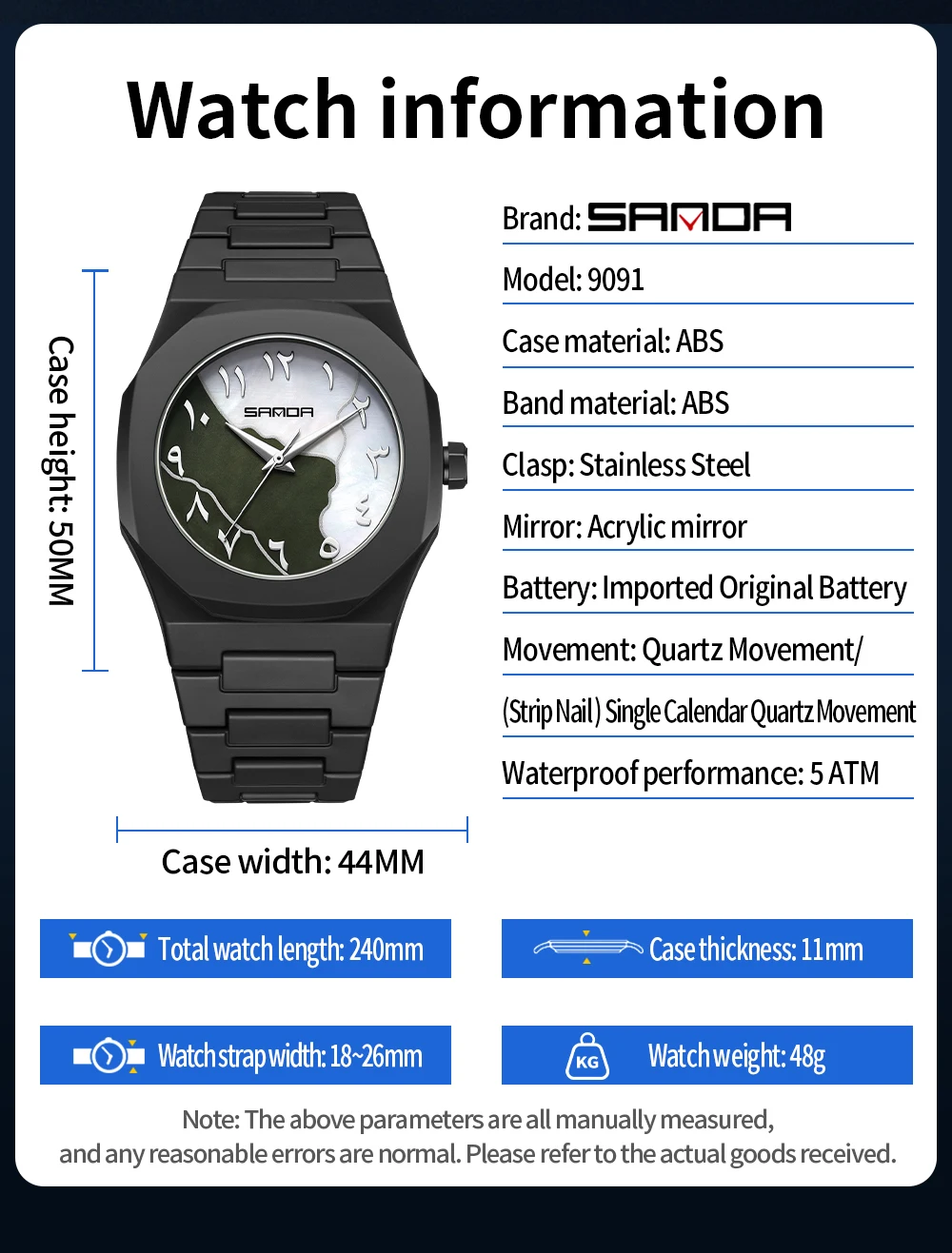 2025 SANDA Fashion Men's and W - Rubber Strap Diver review and price