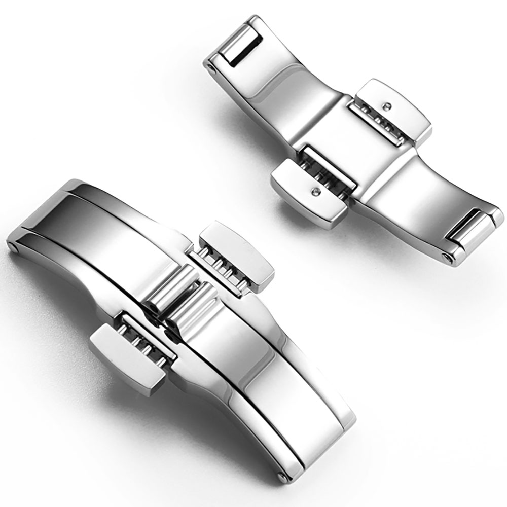 Silver Stainless Steel Butterf - Butterfly Clasp Deployant review and price