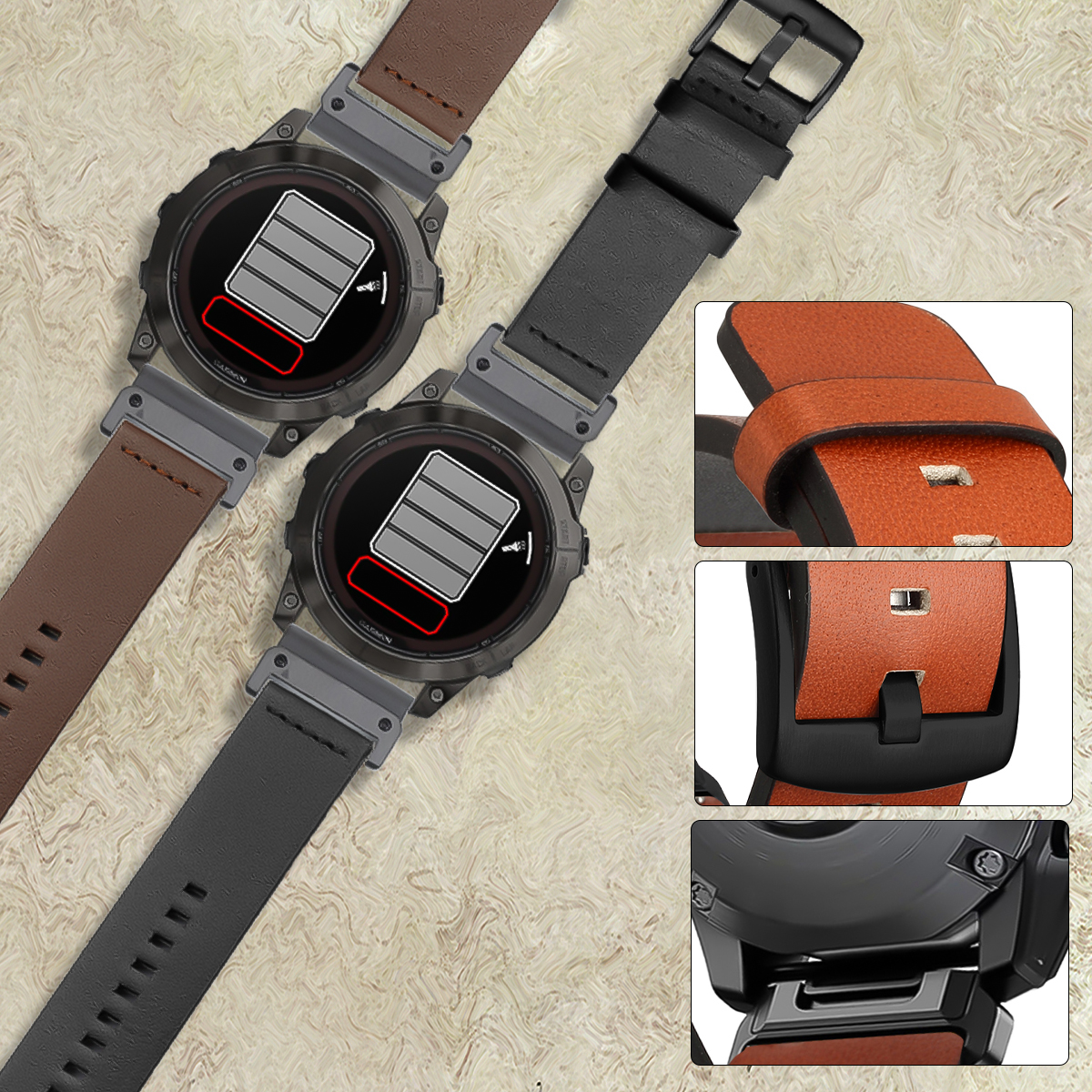 26mm 22mm Quick Fit Strap For  - Leather Strap Quick Release review and price