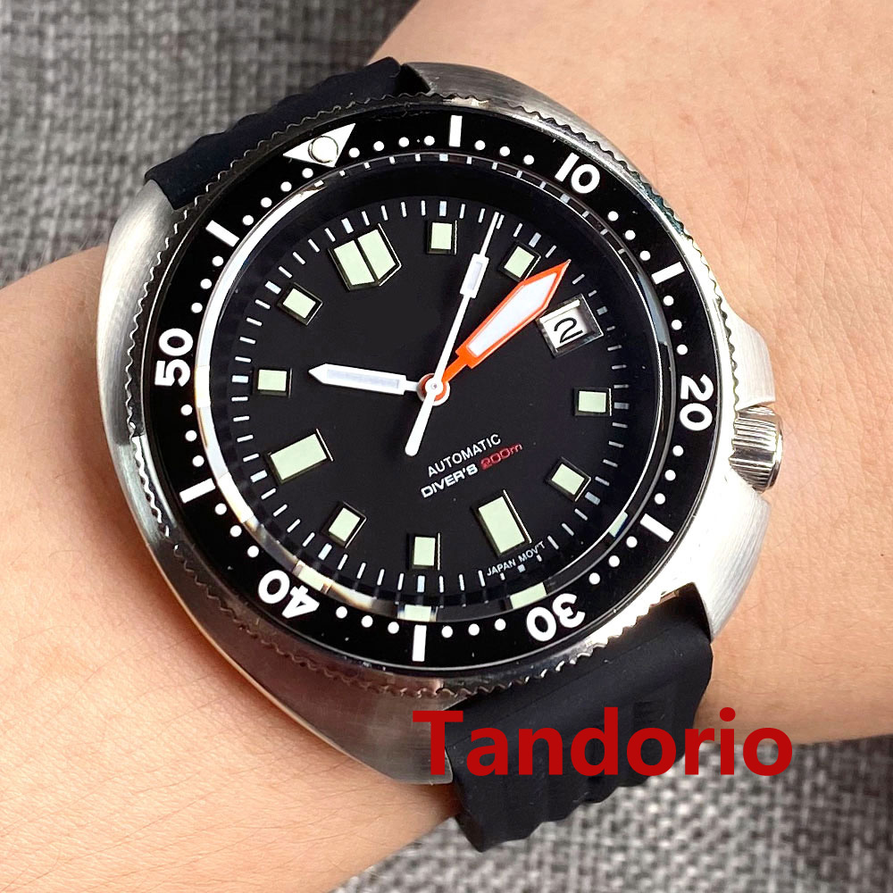 Tandorio 44mm Japan NH35/PT500 - Rubber Strap Diver review and price