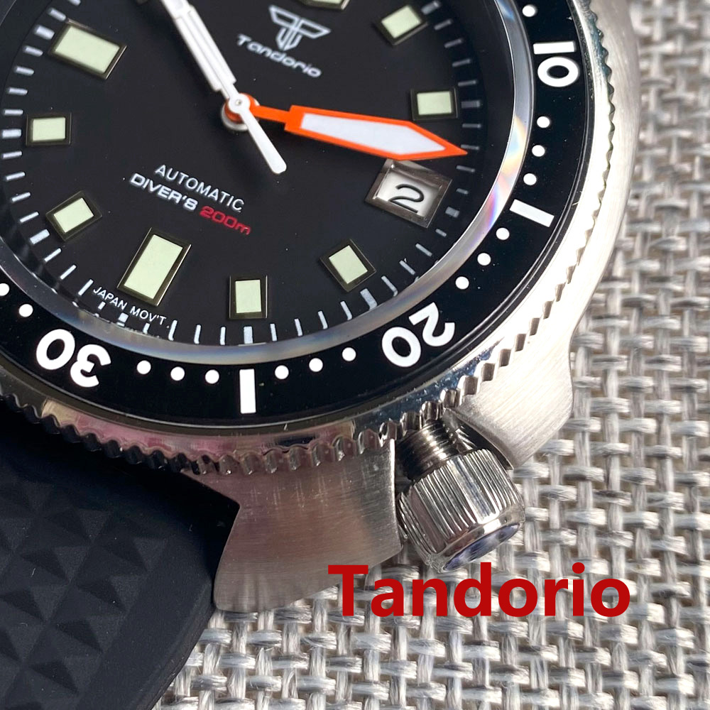 Tandorio 44mm Japan NH35/PT500 - Rubber Strap Diver review and price