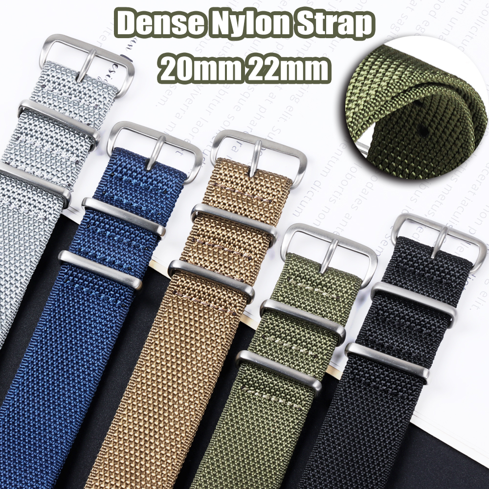 Dense Nylon Strap 20mm 22mm Wo - Perlon Strap Woven review and price